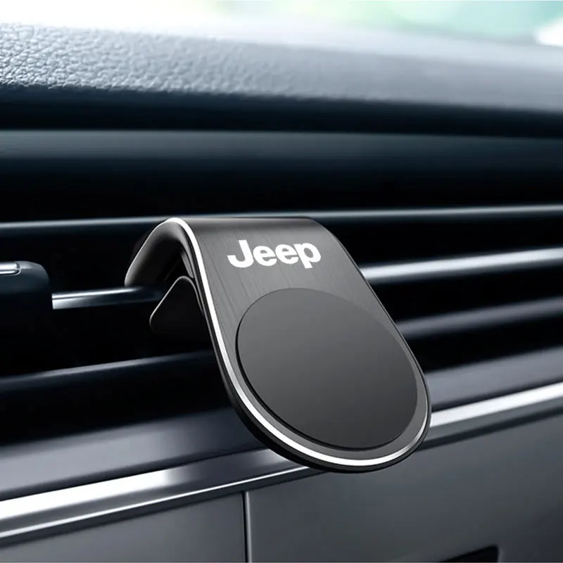 Magnetic Car Phone Holder Air Vent Phone Mount GPS Bracket For Jeep Renegade Compass Grand Cherokee Wrangler Patriot Accessories