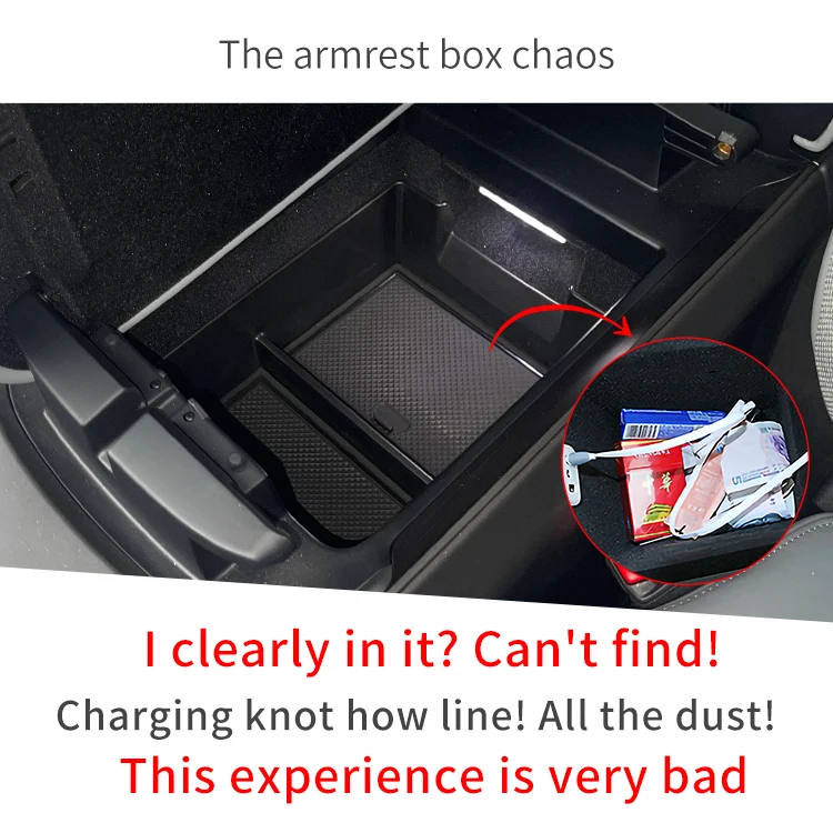 for NIO ET5 ET5T 2022-2025 Car Central Armrest Storage Box Center Console Tray Organizer Interior Tidying Accessories ABS