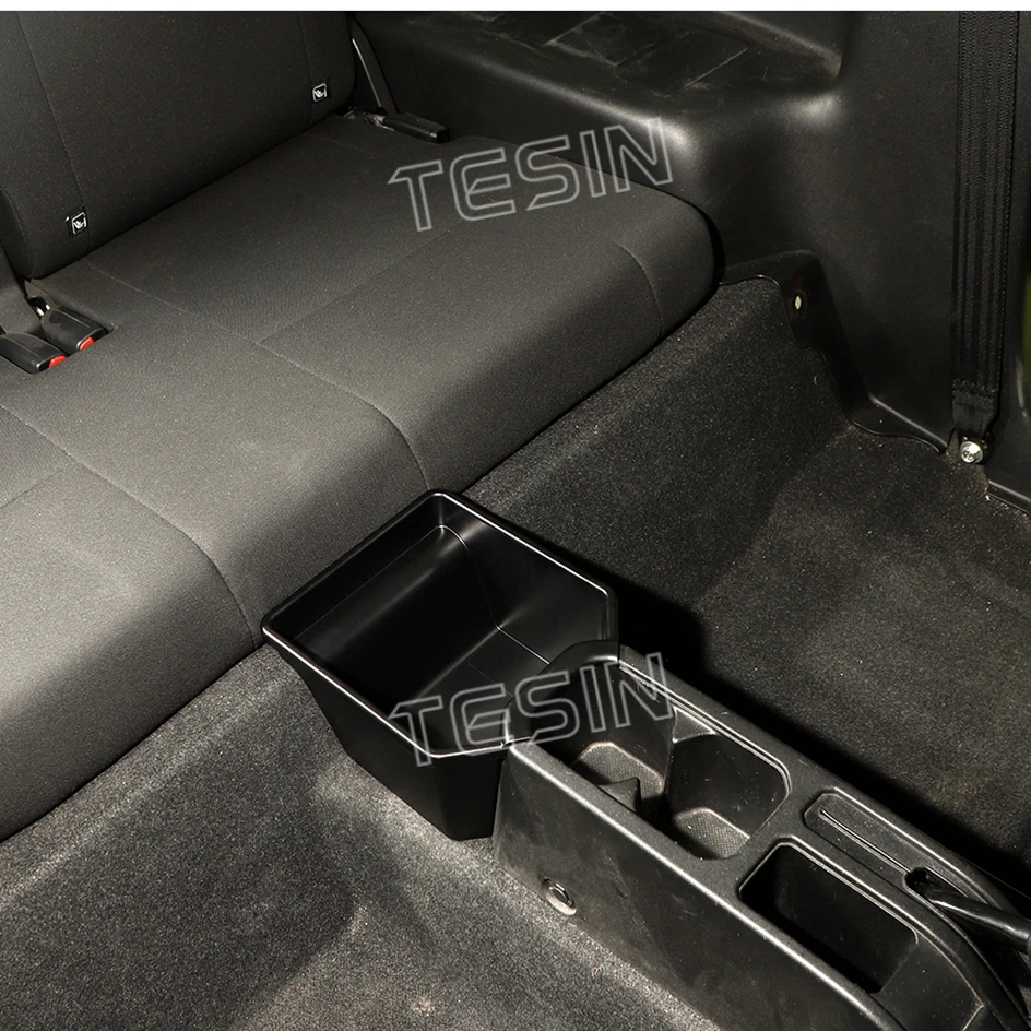 TESIN Stowing Tidying Car Rear Center Storage Box Organizer For Suzuki Jimny 2019 2020 2021 2022 2023 2024 Interior Accessories