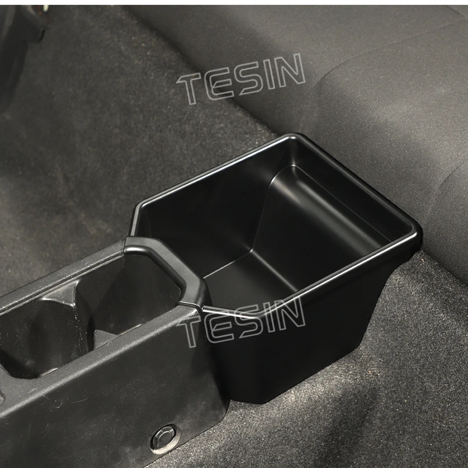 TESIN Stowing Tidying Car Rear Center Storage Box Organizer For Suzuki Jimny 2019 2020 2021 2022 2023 2024 Interior Accessories