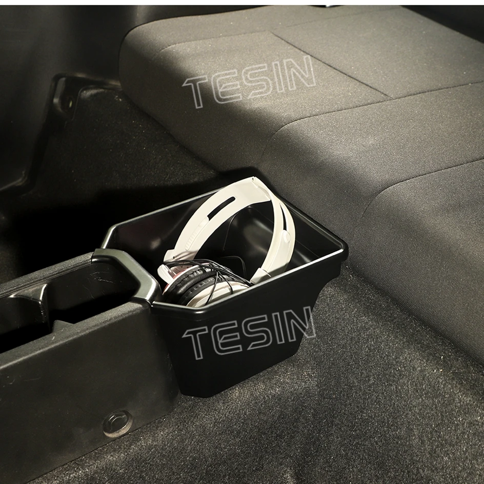 TESIN Stowing Tidying Car Rear Center Storage Box Organizer For Suzuki Jimny 2019 2020 2021 2022 2023 2024 Interior Accessories