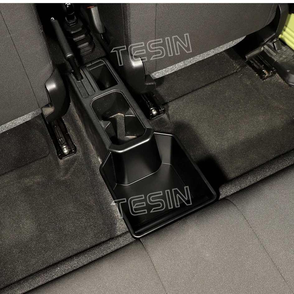 TESIN Stowing Tidying Car Rear Center Storage Box Organizer For Suzuki Jimny 2019 2020 2021 2022 2023 2024 Interior Accessories