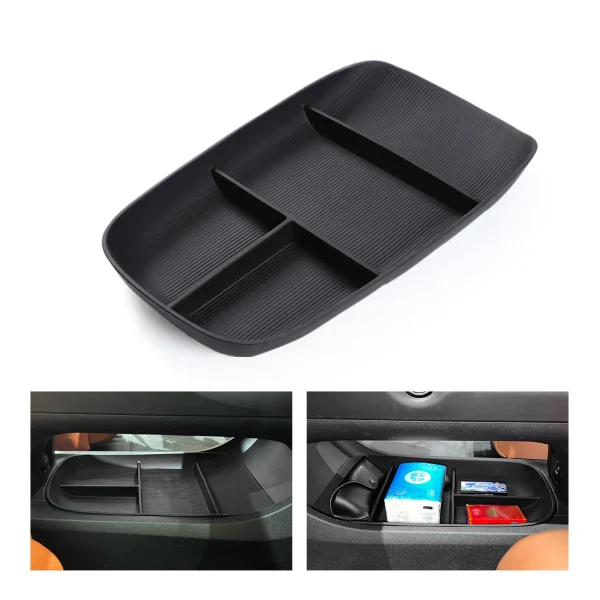 for NIO ET5 2022-2024 Central Armrest Lower Layer Storage Box Car Center Console Tray Organizer Tidying Accessories