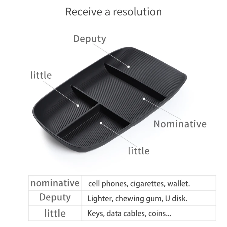 for NIO ET5 2022-2024 Central Armrest Lower Layer Storage Box Car Center Console Tray Organizer Tidying Accessories