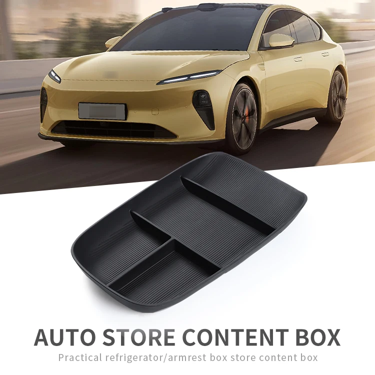 for NIO ET5 2022-2024 Central Armrest Lower Layer Storage Box Car Center Console Tray Organizer Tidying Accessories