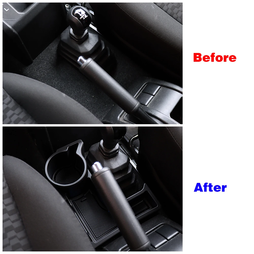For Suzuki Jimny 2019-2024 Stowing Tidying Car Gear Shift Storage Box Organizer Tray Cup Holder Knob Lever Shifter Boot Mat