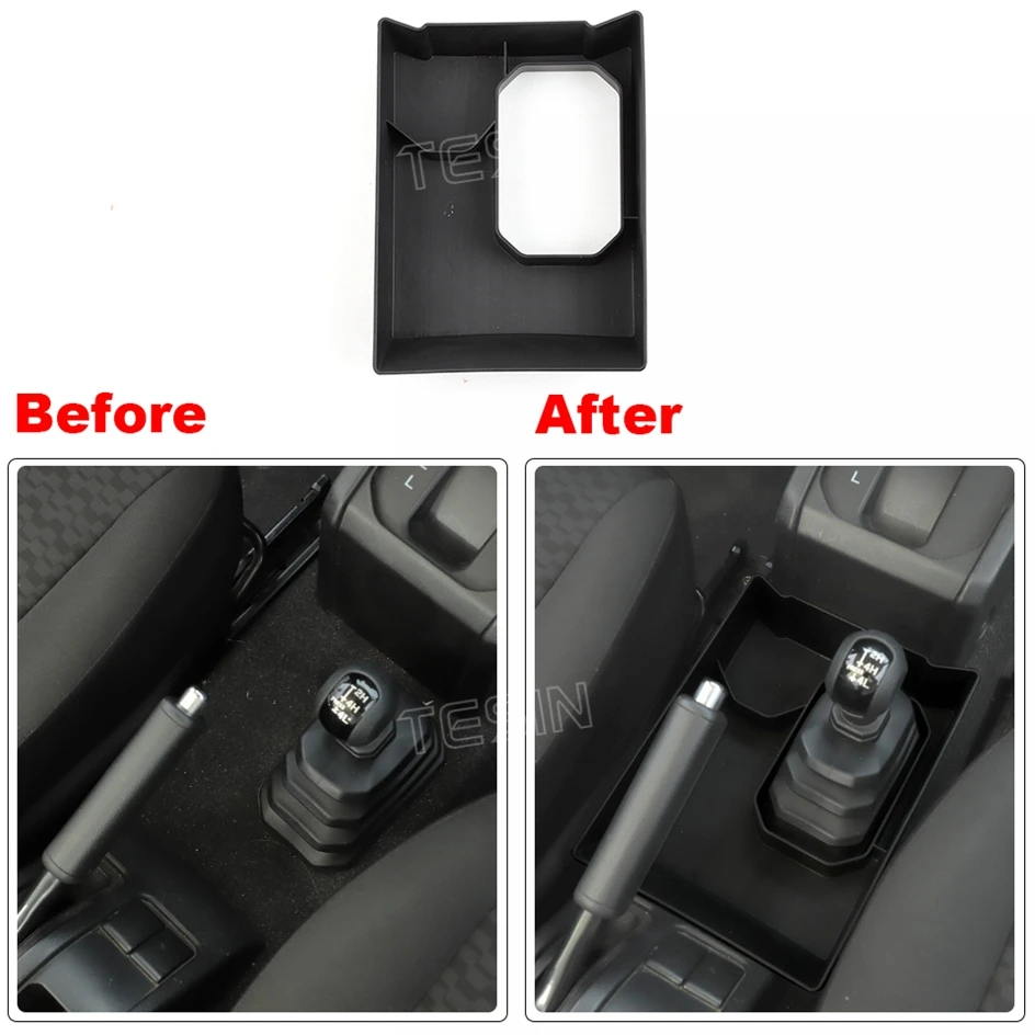 Car Gear Shift Storage Box Organizer Tray For Suzuki Jimny 2019 2020 2021 2022 2023 2024 Stowing Tidying Interior Accessories