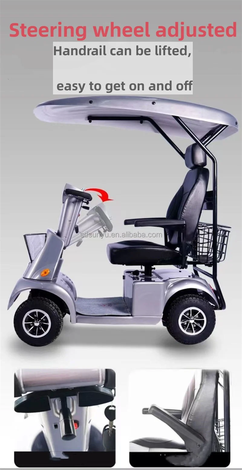 Four Wheel Electric Scooter Mini Bus Bike Distabled Car Golf With High Quality