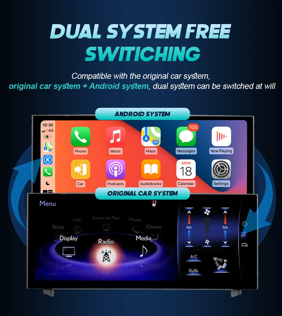 Android 14 Car Radio For Lexus IS RC 200 250 300 350 200t 300h 2013-2019 128GB Multimedia Video Player CarPlay Autoradio 4G