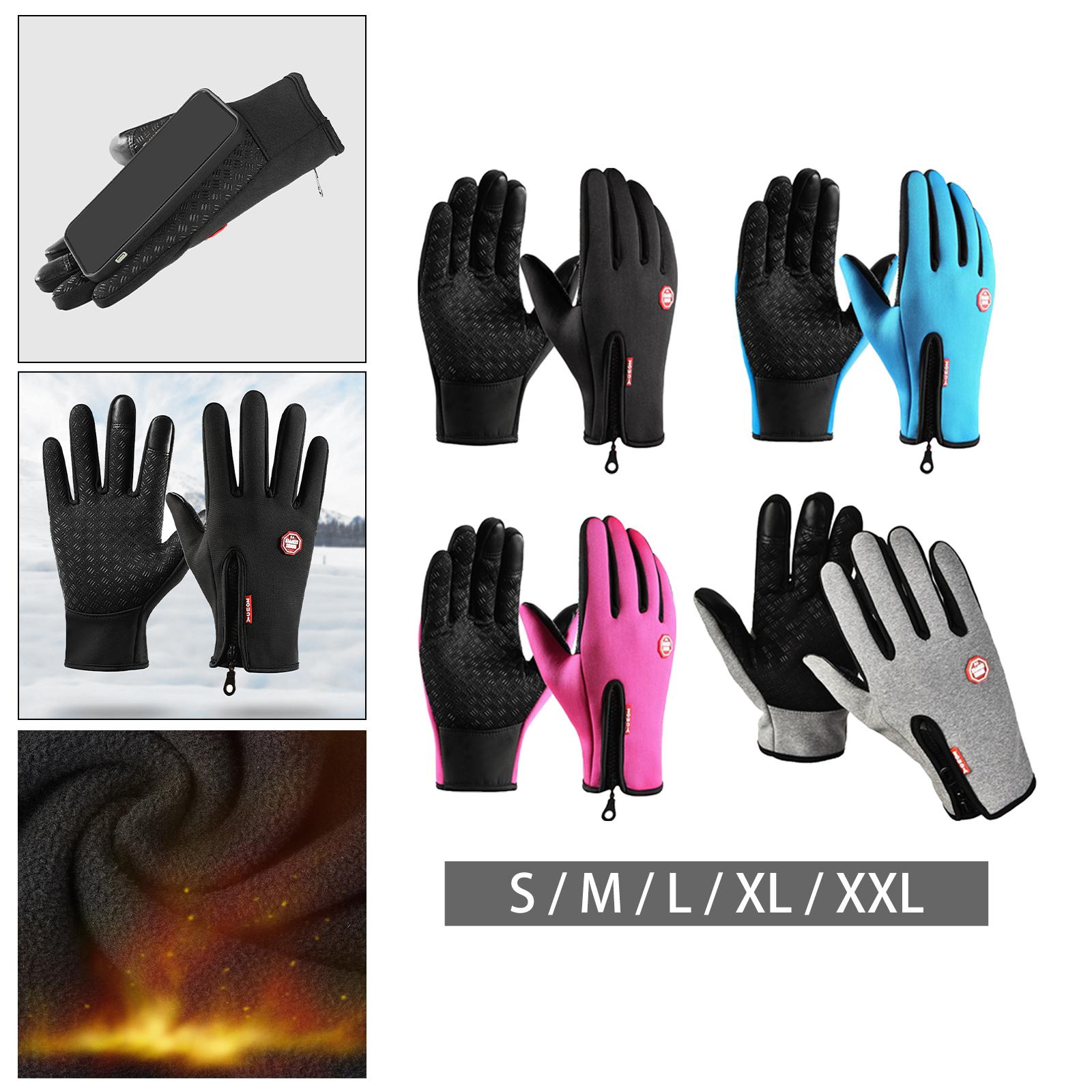 Winter Gloves for men Women Motorcycle Thermal Gloves Guantes Touchscreen Winter Cycling Gloves for Outdoor Bike Riding Gloves
