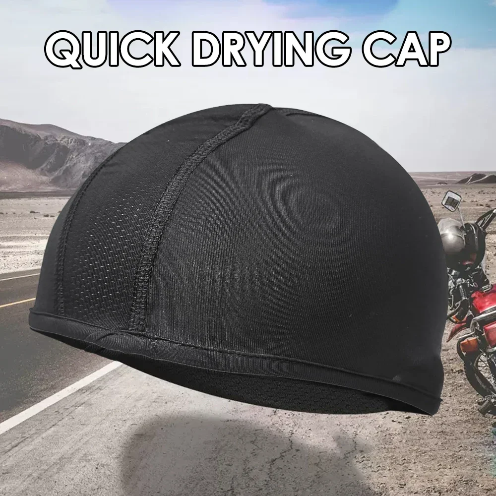 Riding Fast Drying Small Cloth Cap Motorcycle Helmet Liner Outdoor Sports Breathable Protective Cap Universal Helmet Accessories