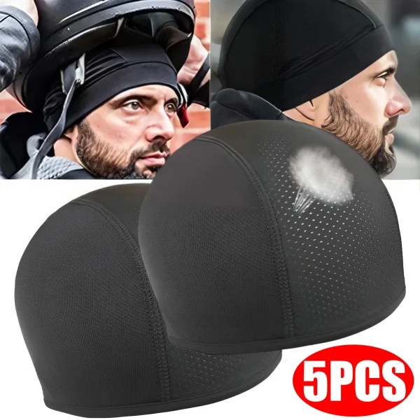 Riding Fast Drying Small Cloth Cap Motorcycle Helmet Liner Outdoor Sports Breathable Protective Cap Universal Helmet Accessories