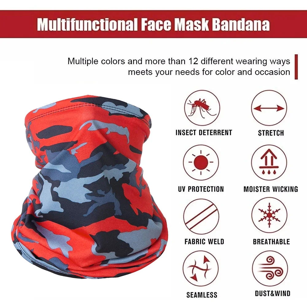 Outdoor Ice Silk Sun Protection Bib Spring and Summer Motorcycle Neck Cover Sports Magic Bandana Riding Mask Full Face