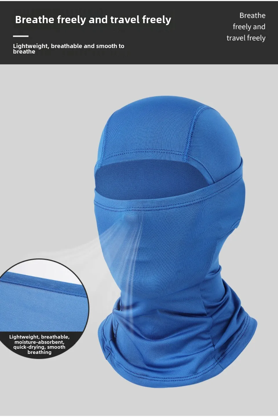 Motorcycling Hood for Men and Women Outdoor Riding Balaclava Hat Windproof and Sunscreen Sun Hat  Quick-drying Breathable Mask