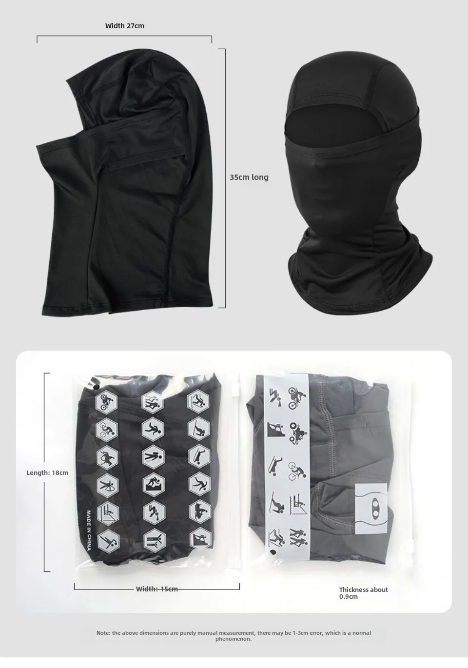 Motorcycling Hood for Men and Women Outdoor Riding Balaclava Hat Windproof and Sunscreen Sun Hat  Quick-drying Breathable Mask