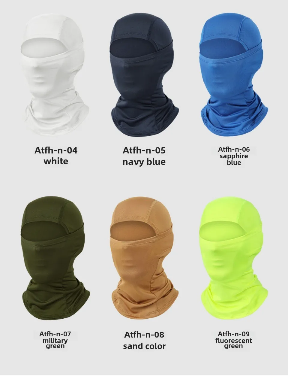 Motorcycling Hood for Men and Women Outdoor Riding Balaclava Hat Windproof and Sunscreen Sun Hat  Quick-drying Breathable Mask