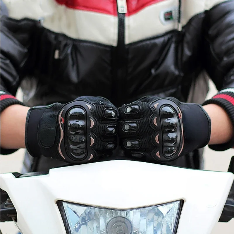 Breathable Protective Men's Motorcycle Gloves Outdoor Sports Finger Racing Gloves for Motorcycle Riding Hard Shell Gloves