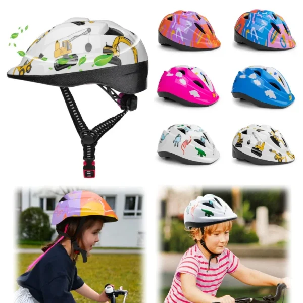 Ultralight Kids Bike Helmet Adjustable for 3-8 Years Boys Girls Multi Sport Safety Cycling Skateboard with EPS Foam Protection
