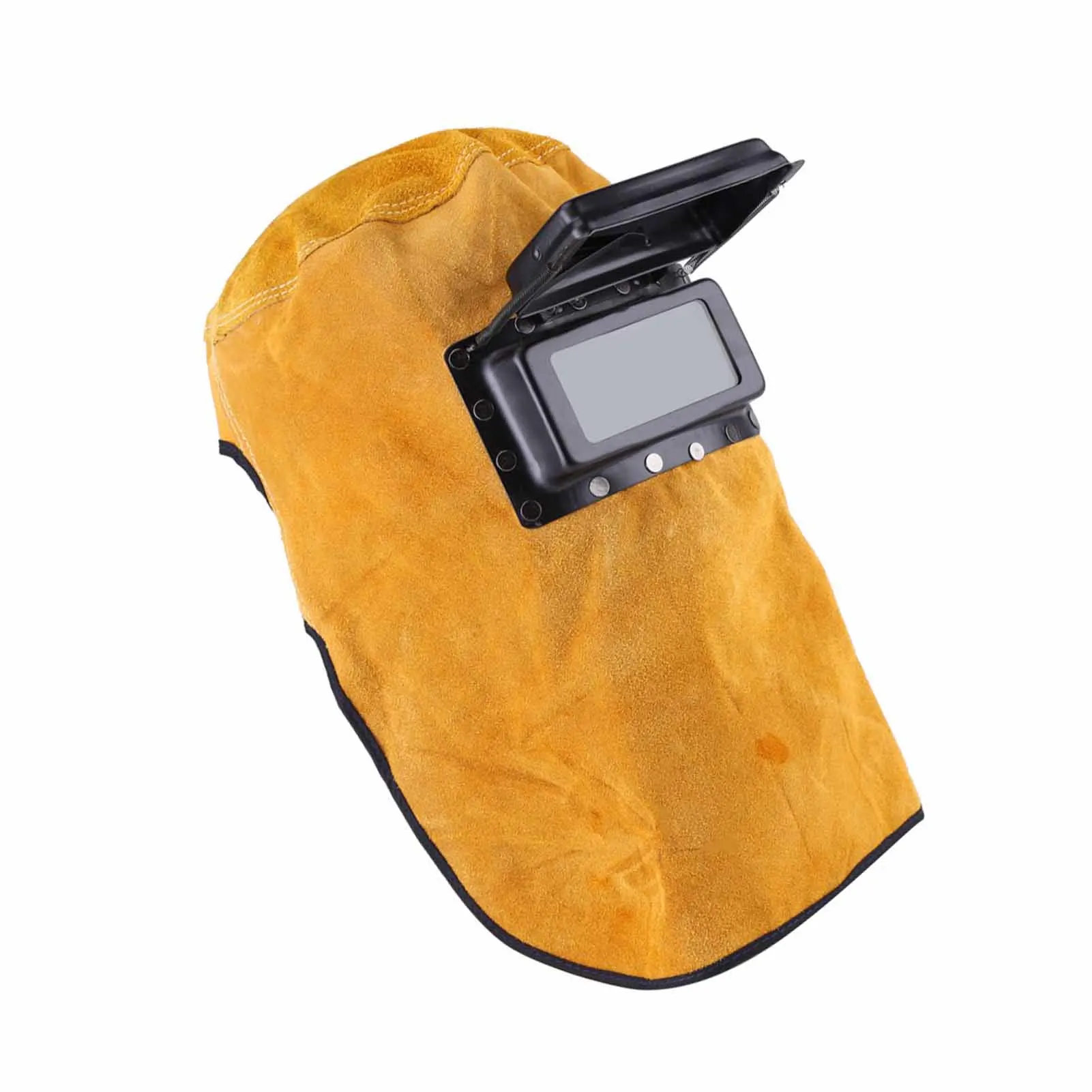 Welding Helmet  Good Quality Heat Resistant Breathable Welding Helmet  Mask with Lens Leather Welding Mask
