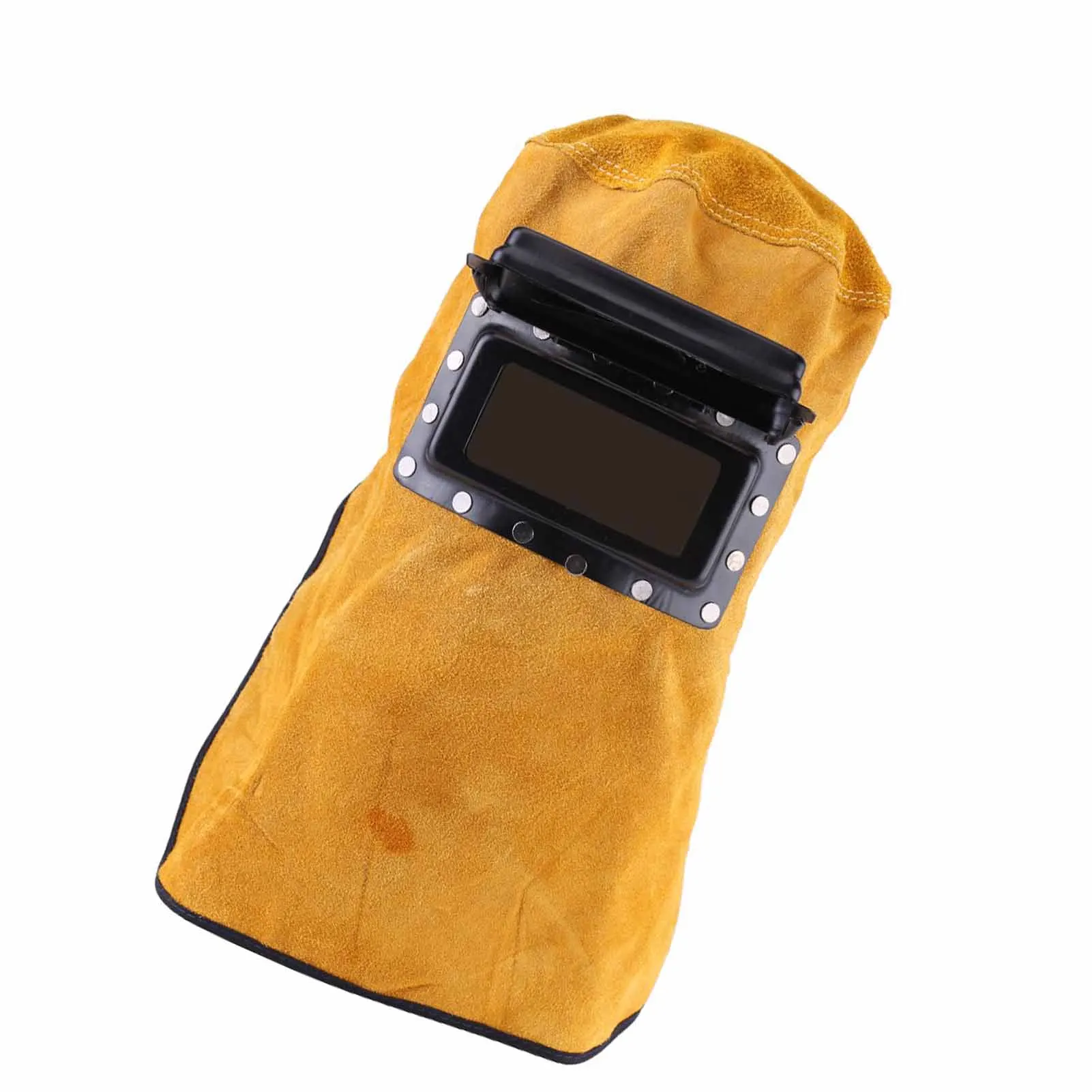 Welding Helmet  Good Quality Heat Resistant Breathable Welding Helmet  Mask with Lens Leather Welding Mask