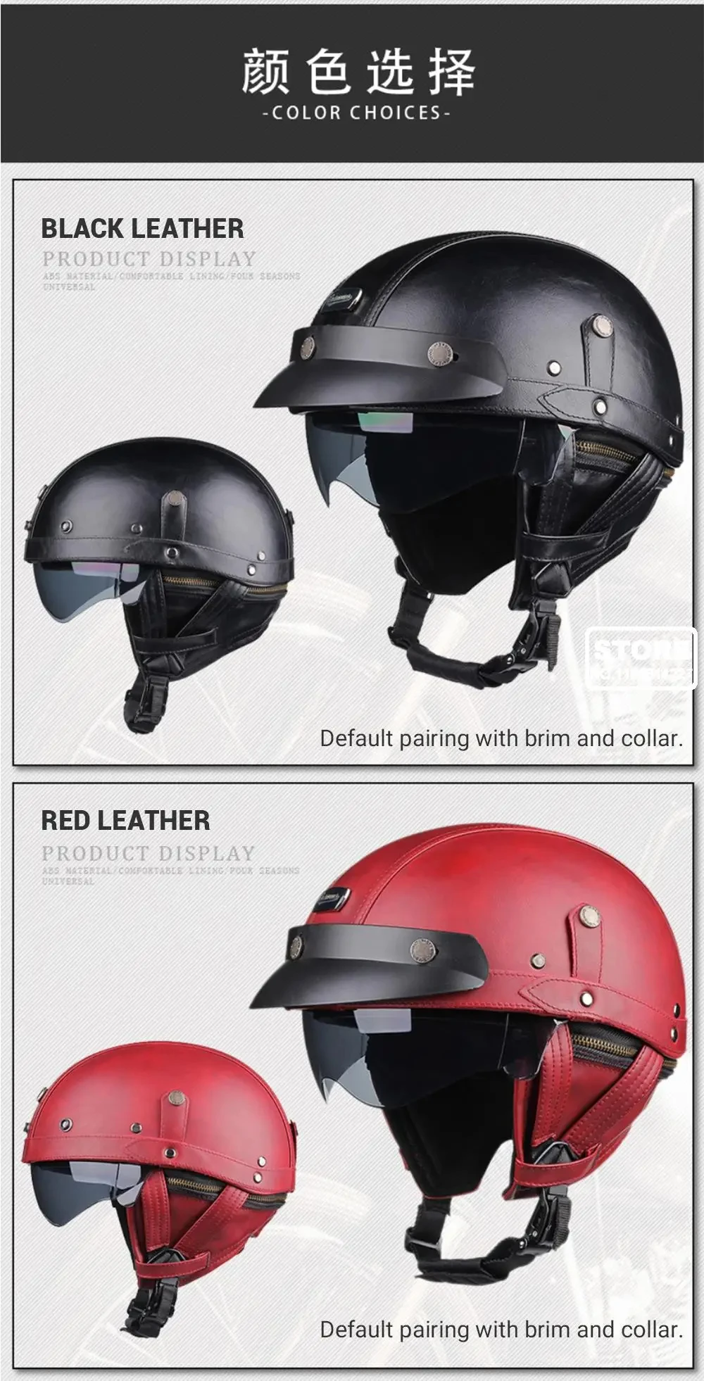 Vintage Motorcycle Helmet Open Face Helmet Half Helmet Motorcycle Germany Face Safety Helmet Retro Scooter Half Helmet