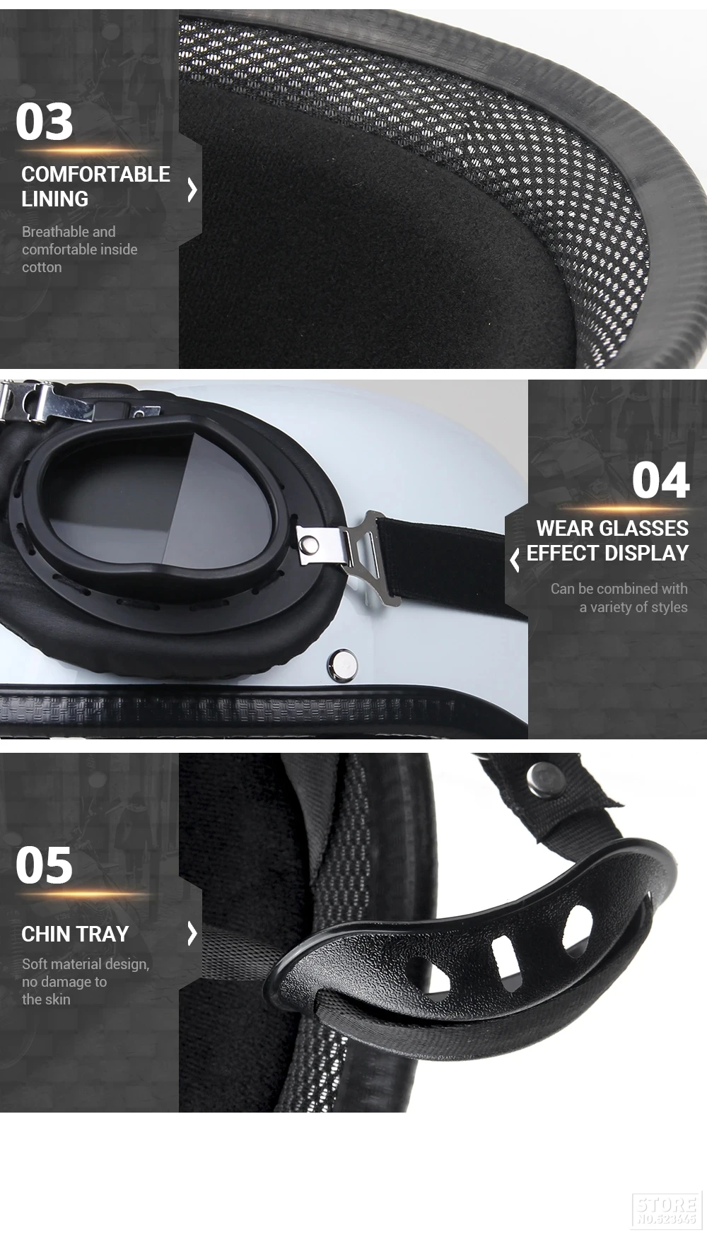 Vintage Motorcycle Helmet Open Face Helmet Half Helmet Motorcycle Germany Face Safety Helmet Retro Scooter Half Helmet