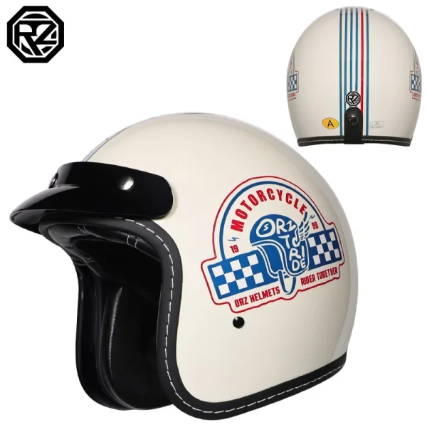 2025 couple retro 3/4 motorcycle helmet cascos para motos small helmet body personalized semi covered helmet casco moto