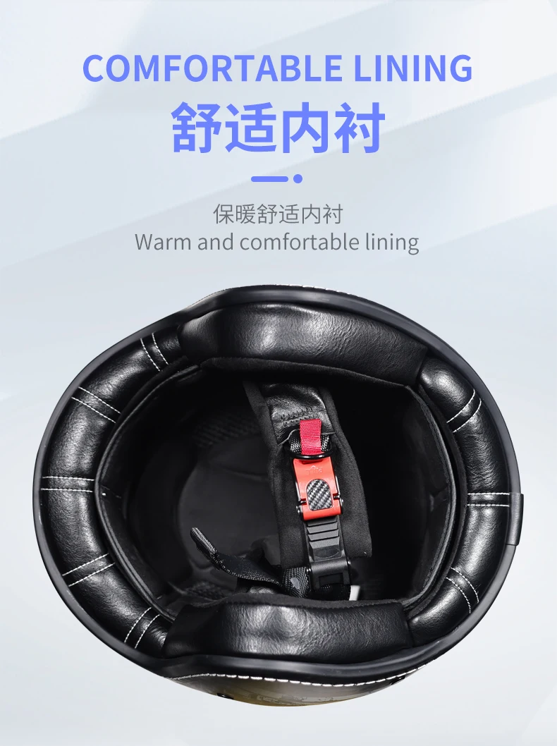 2025 couple retro 3/4 motorcycle helmet cascos para motos small helmet body personalized semi covered helmet casco moto