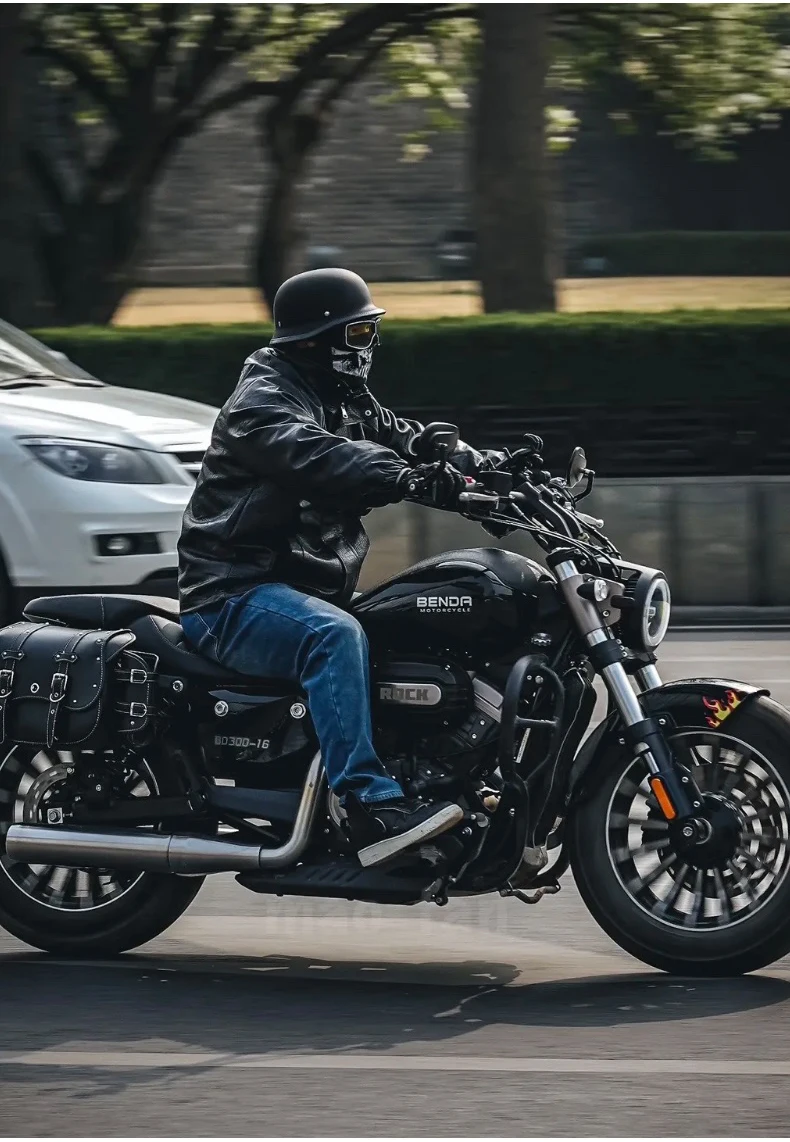 17 Classic Retro Half Helmets for Motorcycle Open Face Helmet Beanie Cruising Skull Cap Small for Motorbike Scooter Chopper