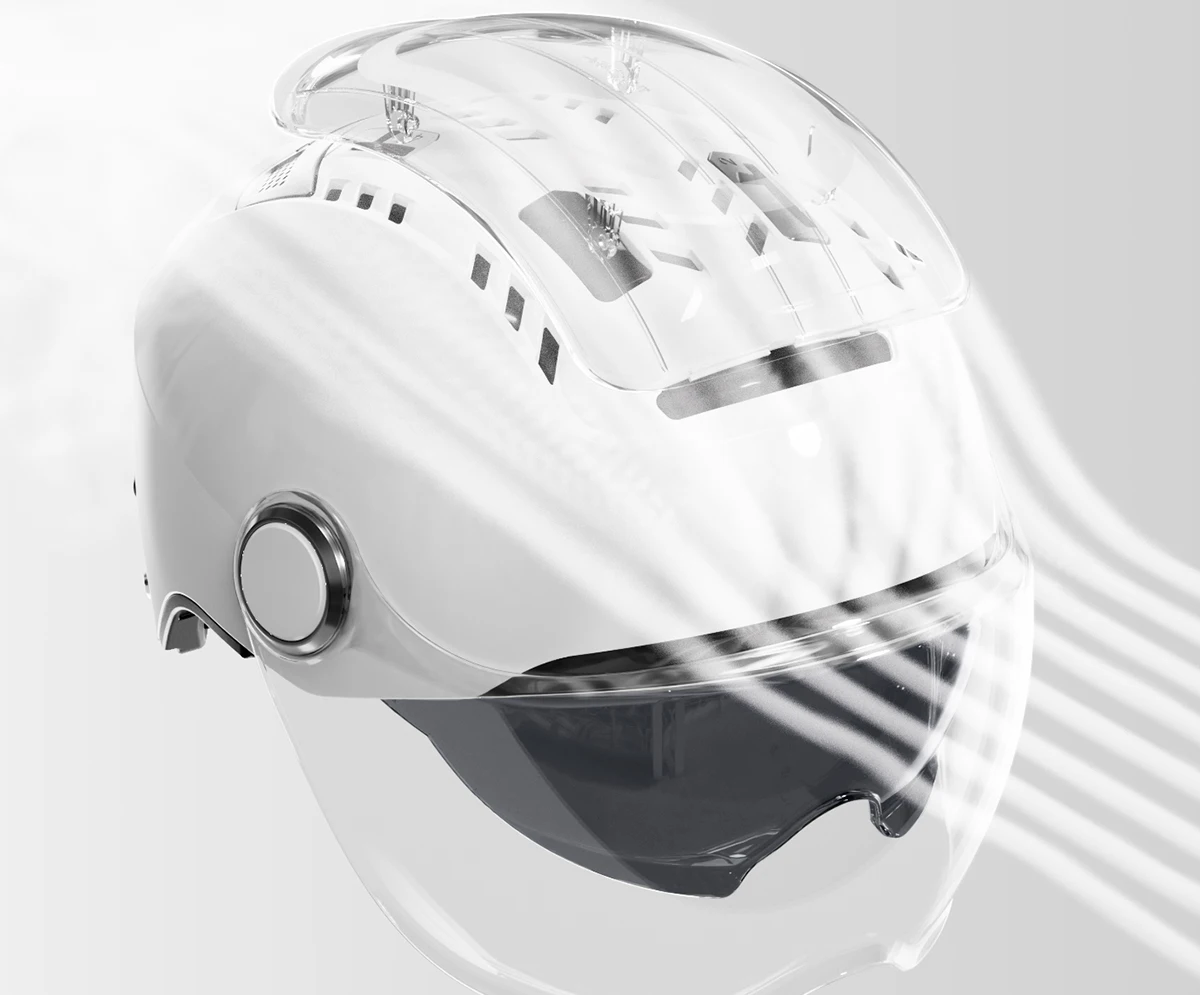 BIBEE 2.0 Electric Motorcycle Helmet Men Women Summer Breathable Motorbike Open Face Helmet Dual Lenses Jet Scooter Half Helmets