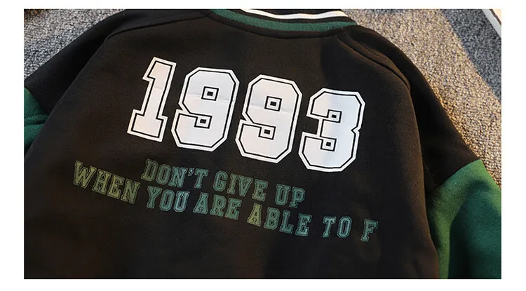 2024 New Children's Baseball Jacket Boy Bomber Jacket Spring And Autumn Cool Boy Coat Kids Letter Print Outerwear 3-14Y