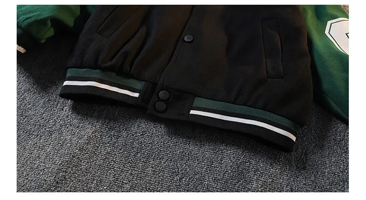 2024 New Children's Baseball Jacket Boy Bomber Jacket Spring And Autumn Cool Boy Coat Kids Letter Print Outerwear 3-14Y