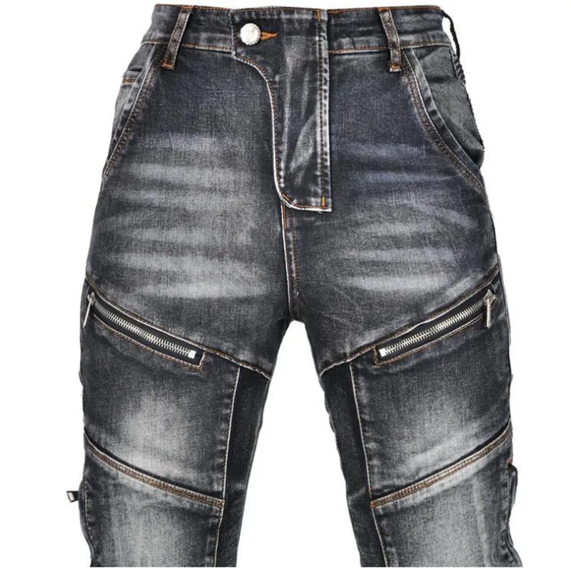 Motorcycle jeans Womens pantshigh elastic motorcycle riding rider pants Racing pants with protective