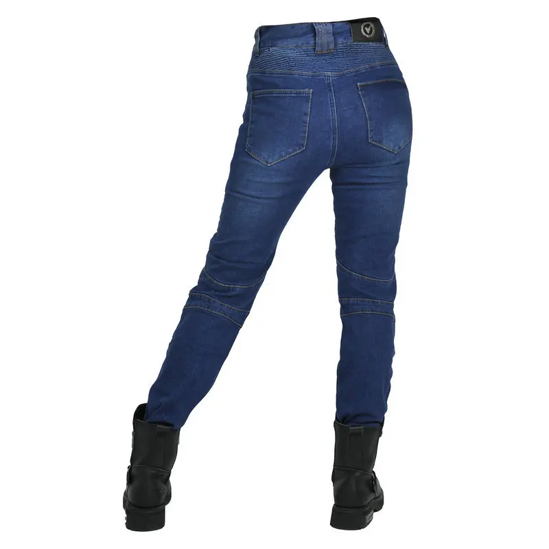 2024 New Motorcycle Jeans Women Upgrade Silicone Protector Detachable Casual Fashion Racing Road Rider Four Seasons Moto Pants
