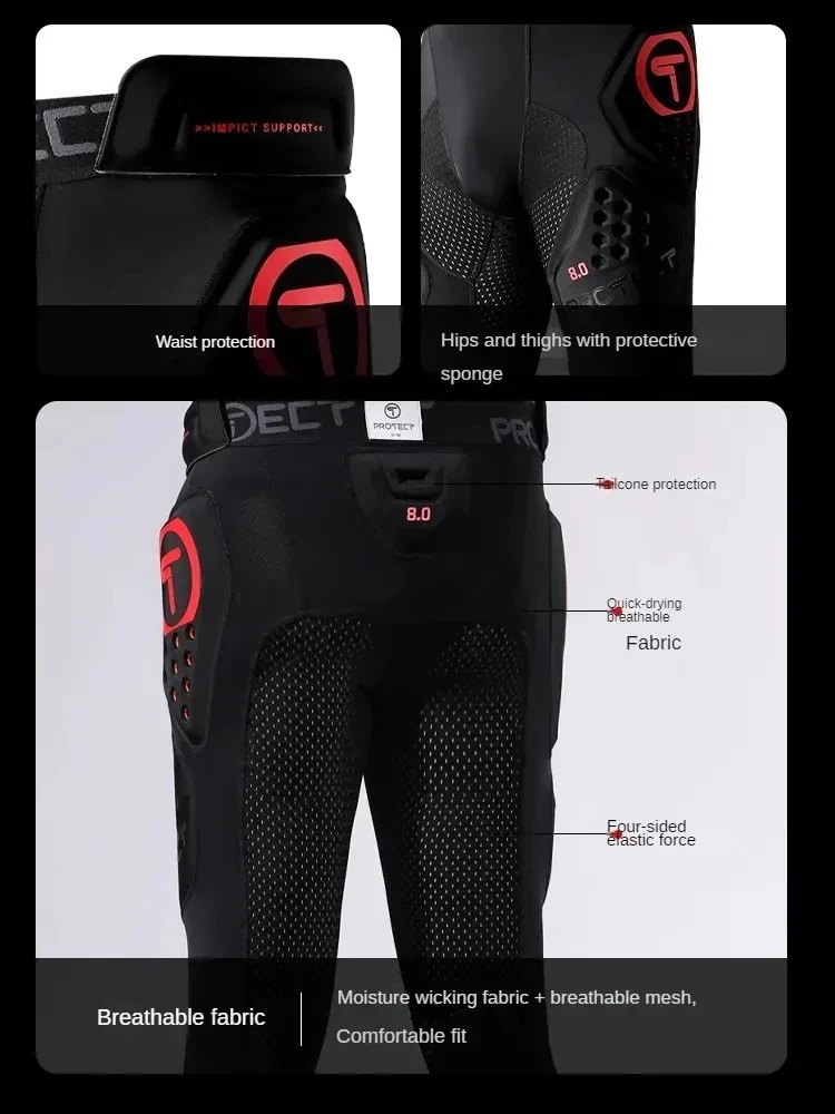 T brand motorcycle cycling pants locomotive racing pants off-road motorcycle hip protection anti-drop pants Lindau track outdoor