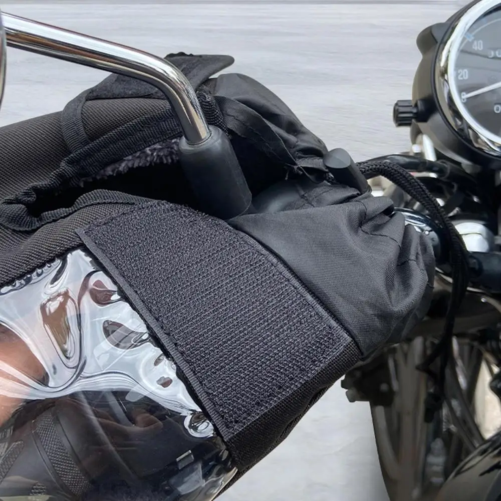 Snowmobile Handlebar Muffs Thermal Lining Water Resistant Motorcycle Handle Grip Gauntlets Gloves Motorcycle Gear Hand Warmer