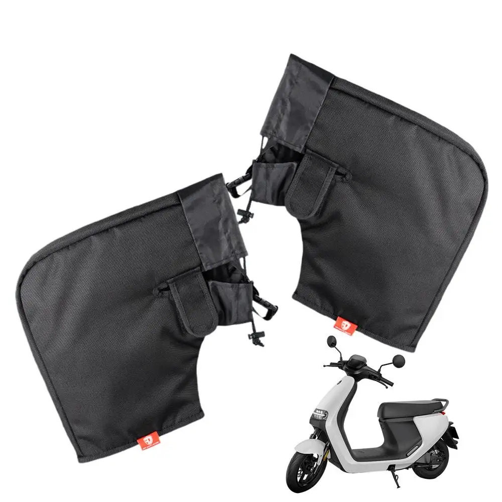 Snowmobile Handlebar Muffs Thermal Lining Water Resistant Motorcycle Handle Grip Gauntlets Gloves Motorcycle Gear Hand Warmer