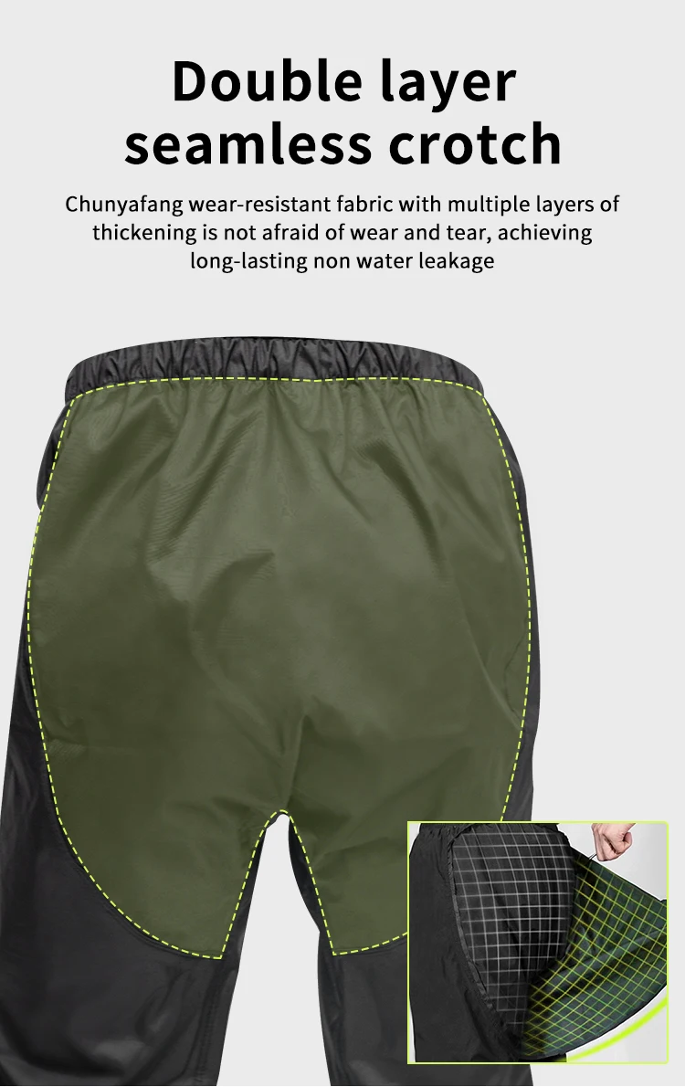 Motor Air Black Motorcycle Rider Raincoat Split Type 2pcs/Set Breathable Deep Rainproof 2025 Upgraded Version Riding Rainy Suit