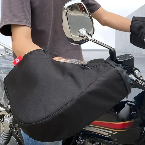 Snowmobile Handlebar Muffs Warm Snowmobile Handle Grip Gauntlets Gloves Motorcycle Gear Hand Warmer Thickened Mittens Coldproof