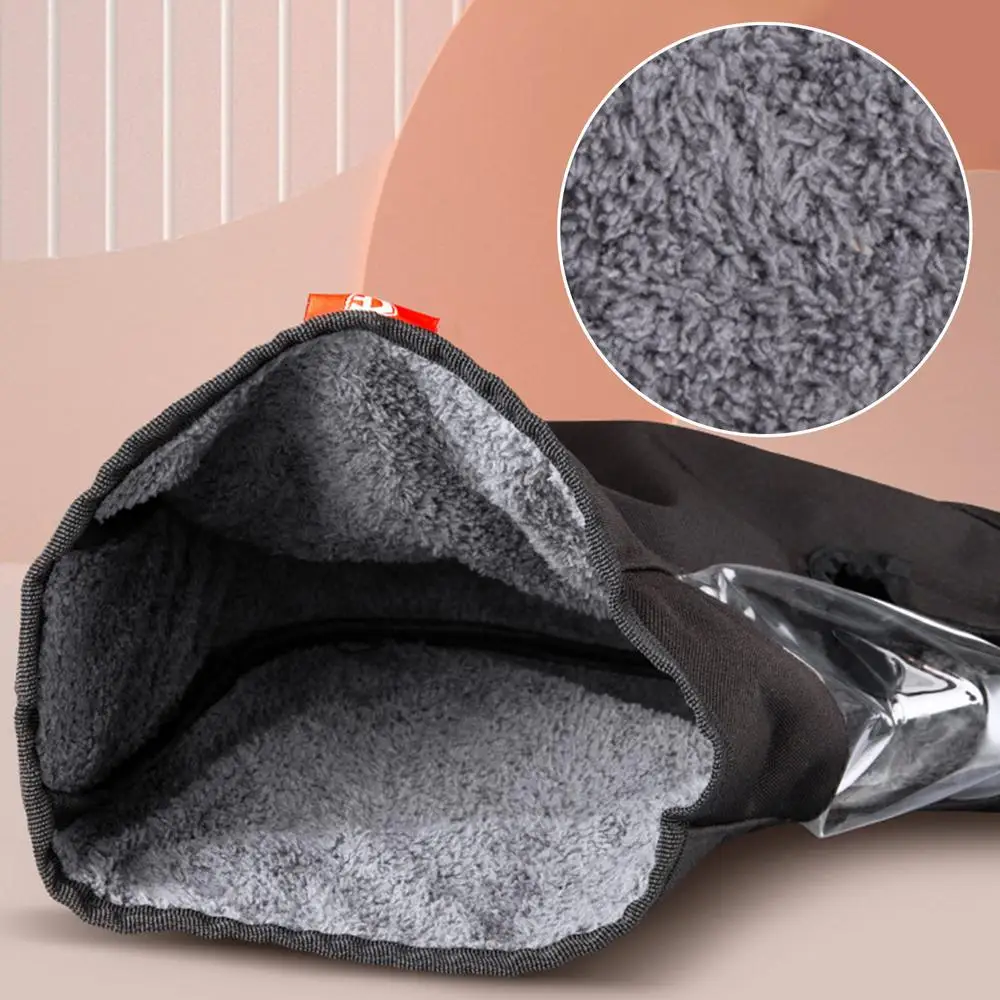 Snowmobile Handlebar Muffs Warm Snowmobile Handle Grip Gauntlets Gloves Motorcycle Gear Hand Warmer Thickened Mittens Coldproof