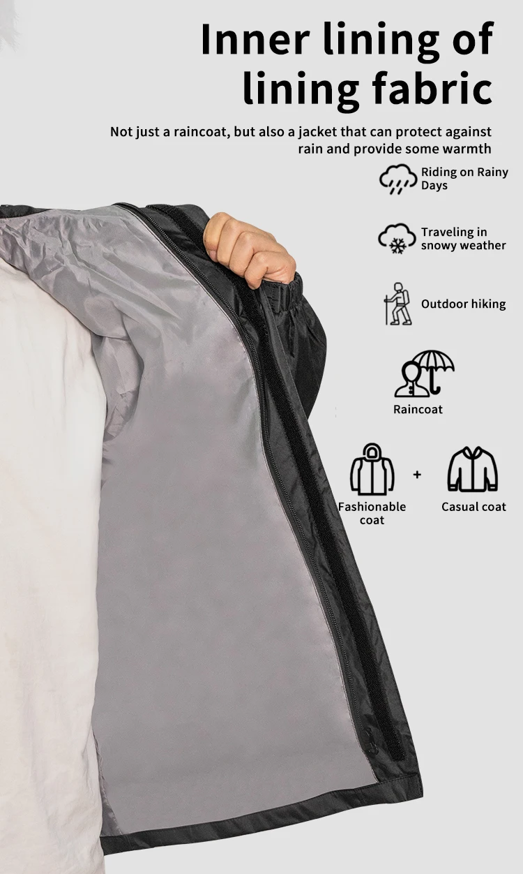 Motor Air 2025 Newest Motorcycle Rider Raincoat Split Type Riding Rainy Suit 2pcs/Set Breathable Deep Rainproof Upgraded Version