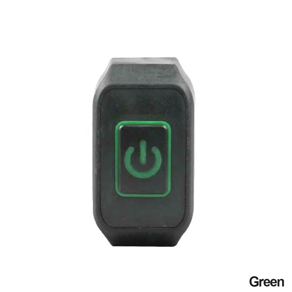 22mm Motorcycle Switch Button Handlebar Mount Waterproof Modified Switch Headlight Horn Control ON/OFF with LED Display Lamp