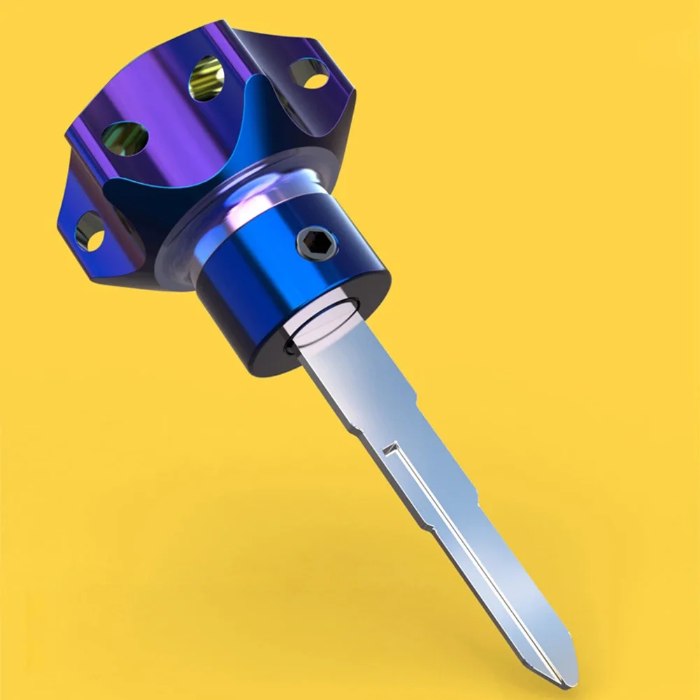 1PC Aluminum Alloy Universal CNC Car Motorcycle Key Head Titanium Burn Hexagon Key Bit Tip Auto Decoration Accessories