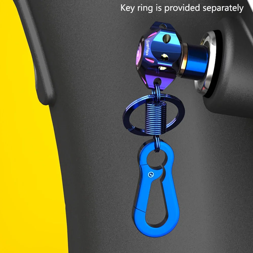 1PC Aluminum Alloy Universal CNC Car Motorcycle Key Head Titanium Burn Hexagon Key Bit Tip Auto Decoration Accessories