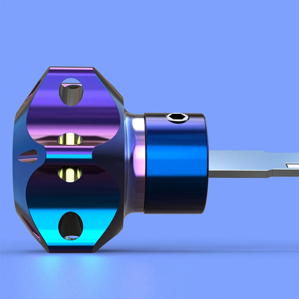 1PC Aluminum Alloy Universal CNC Car Motorcycle Key Head Titanium Burn Hexagon Key Bit Tip Auto Decoration Accessories