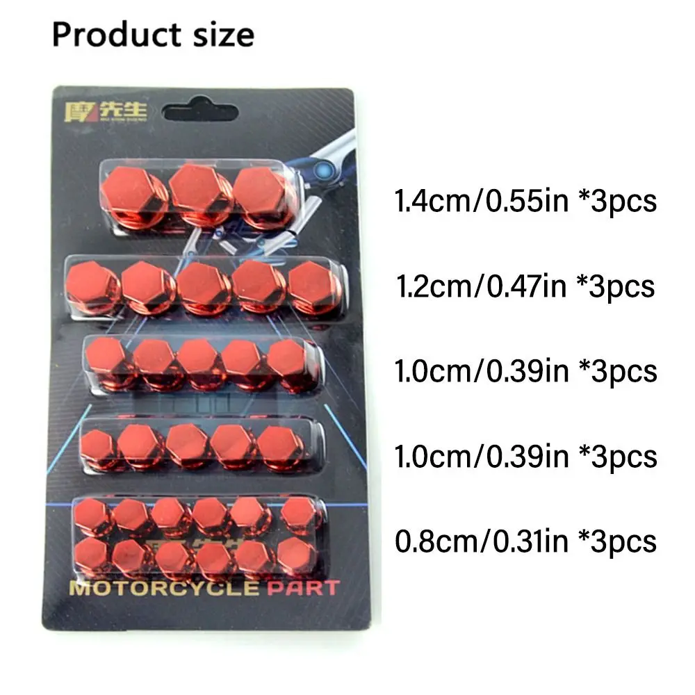 High Quality Modification Parts Accessories Motorcycle Screw Cap Engine Nut Cover Decorative Bolt Caps Motorbike Ornament