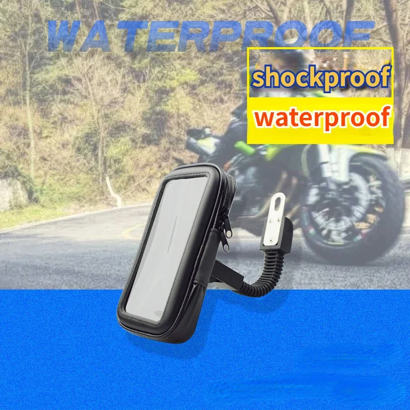 Waterproof Bicycle Phone Holder Motorcycle Bike Handlebar Phone Case Bag for iPhone 15 Pro Max 14 Samsung Bike Phone Stand Mount