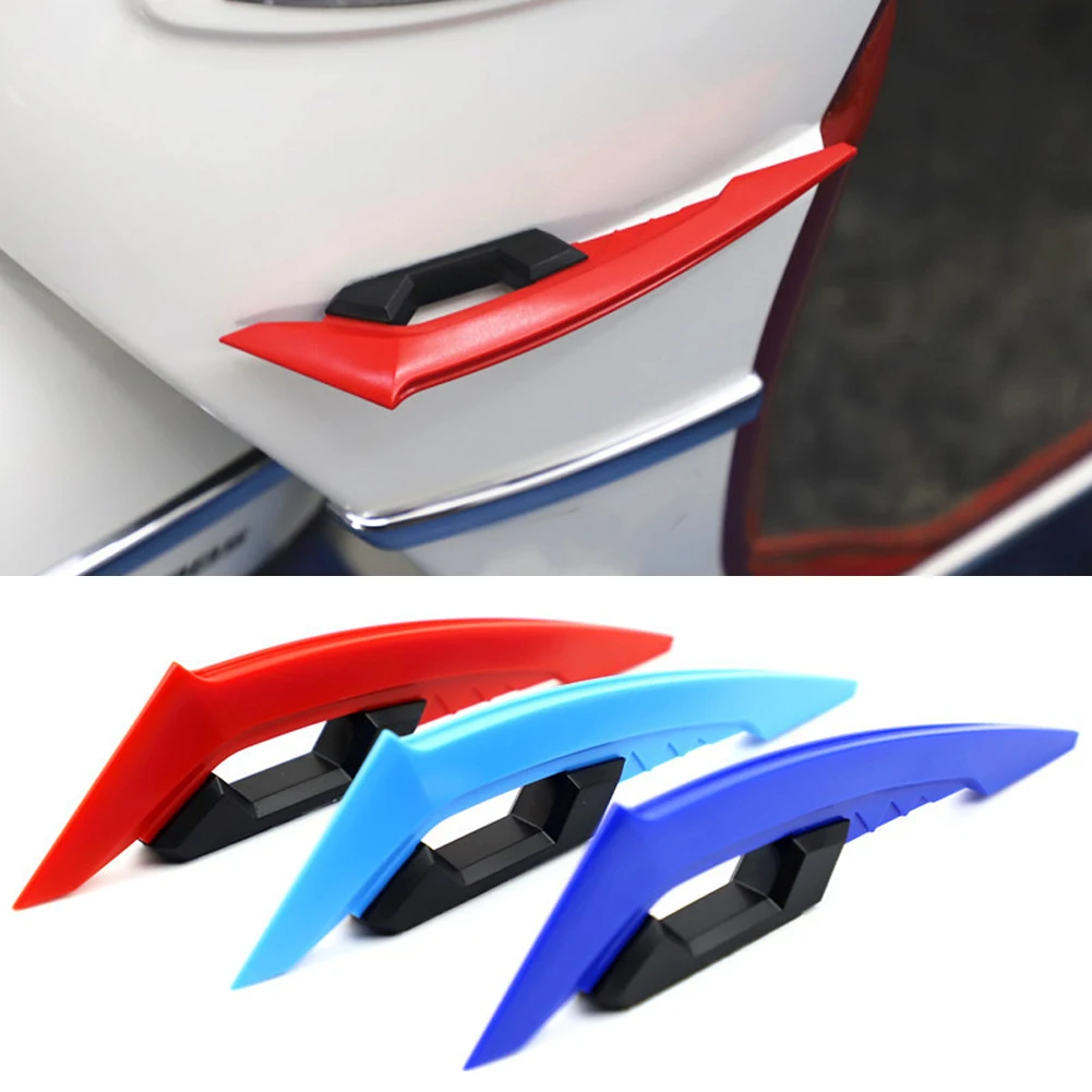 2Pcs Motorcycle Side Wings Aerodynamic Dynamic Spoiler Wings Body Trim Sticker Fairing Air Deflectors Exterior Accessories