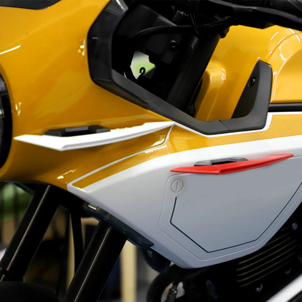 2Pcs Motorcycle Side Wings Aerodynamic Dynamic Spoiler Wings Body Trim Sticker Fairing Air Deflectors Exterior Accessories