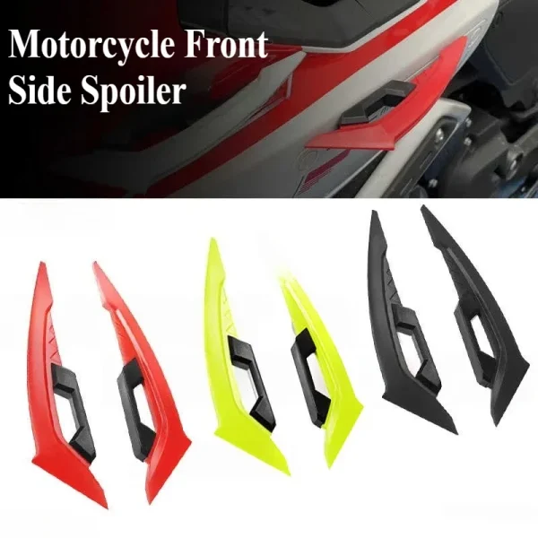 2Pcs Motorcycle Side Wings Aerodynamic Dynamic Spoiler Wings Body Trim Sticker Fairing Air Deflectors Exterior Accessories